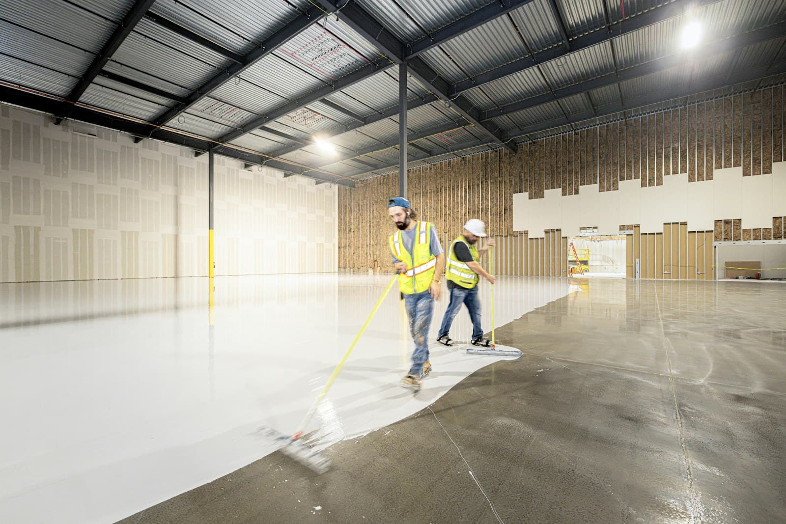 Example of concrete sealing work
