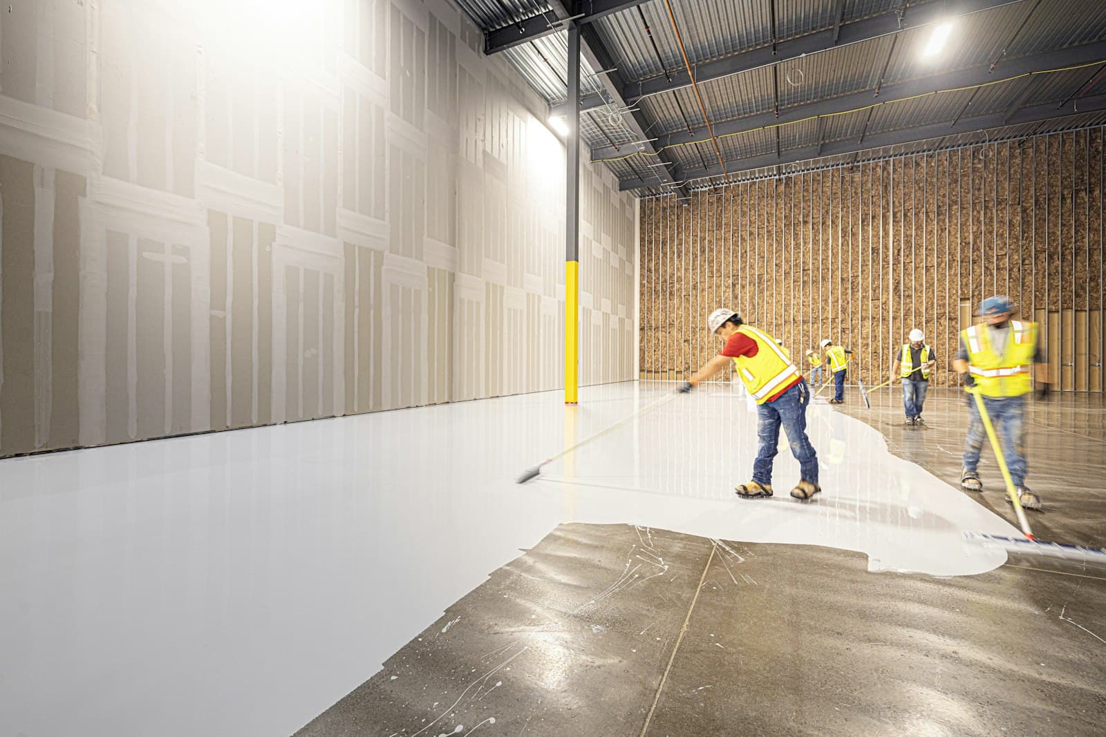 Example of garage floor coatings & epoxy flooring work