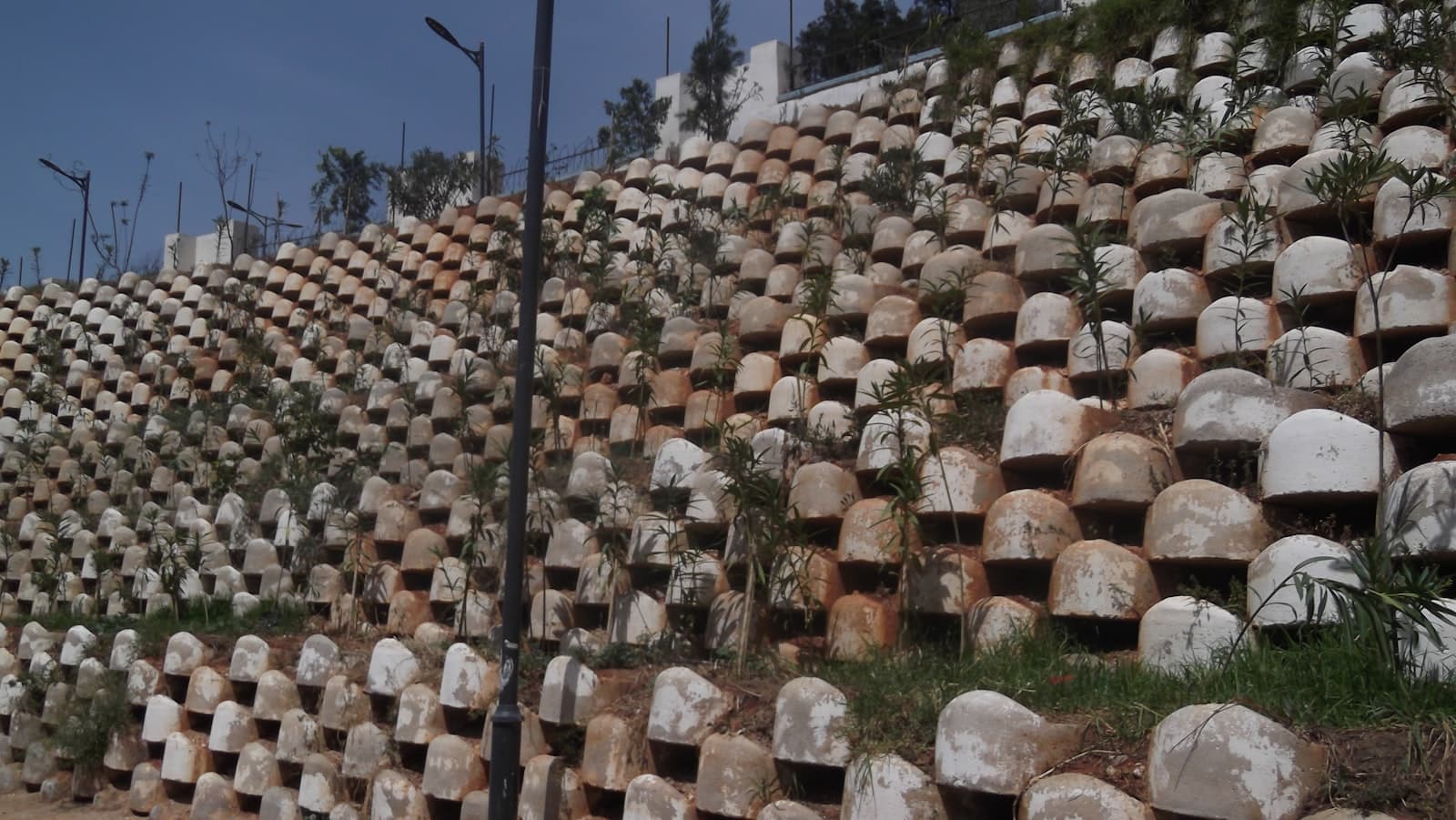 Example of retaining walls work